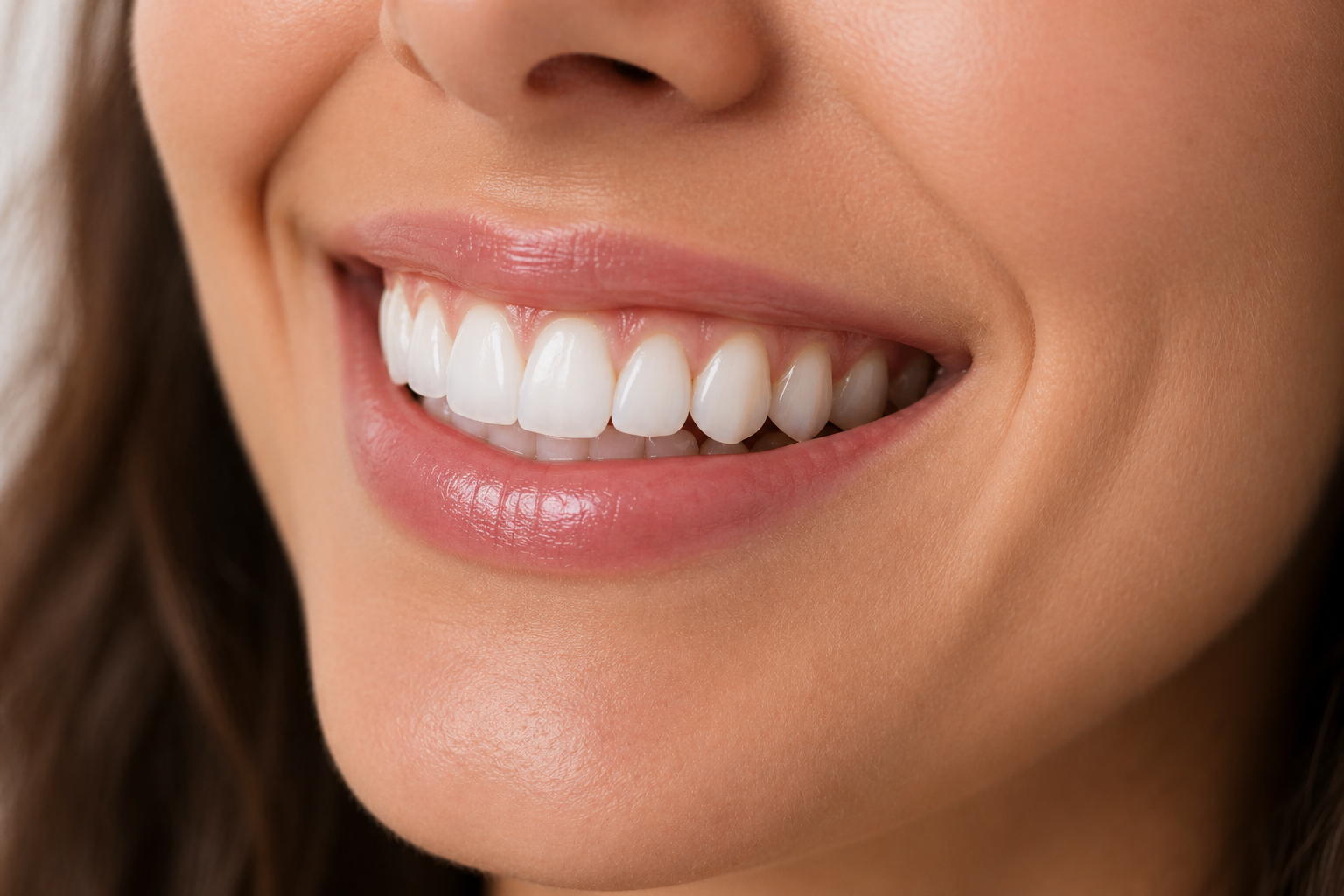 Close-up of a bright, healthy smile after Icon resin infiltration treatment in Wakefield, MA